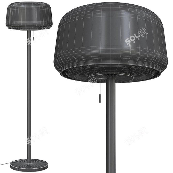 Evedal Floor Lamp: Elegant Marble Design 3D model image 2