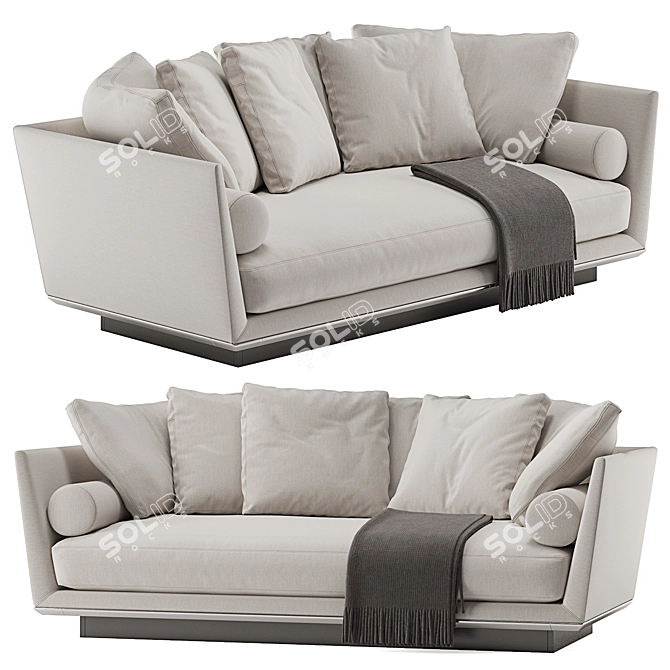 Modern B&B Italia Noonu Sofa 3D model image 4