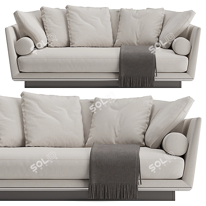 Modern B&B Italia Noonu Sofa 3D model image 5