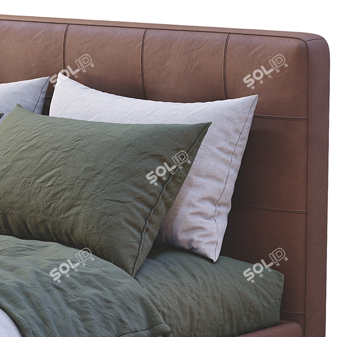 Boconcept Mezzo Bed: Modern Design for a Cozy Night's Sleep 3D model image 2