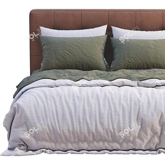Boconcept Mezzo Bed: Modern Design for a Cozy Night's Sleep 3D model image 6