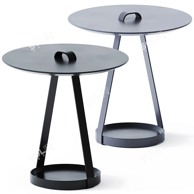 ZOE Coffee Table: Stylish & Compact 3D model image 1