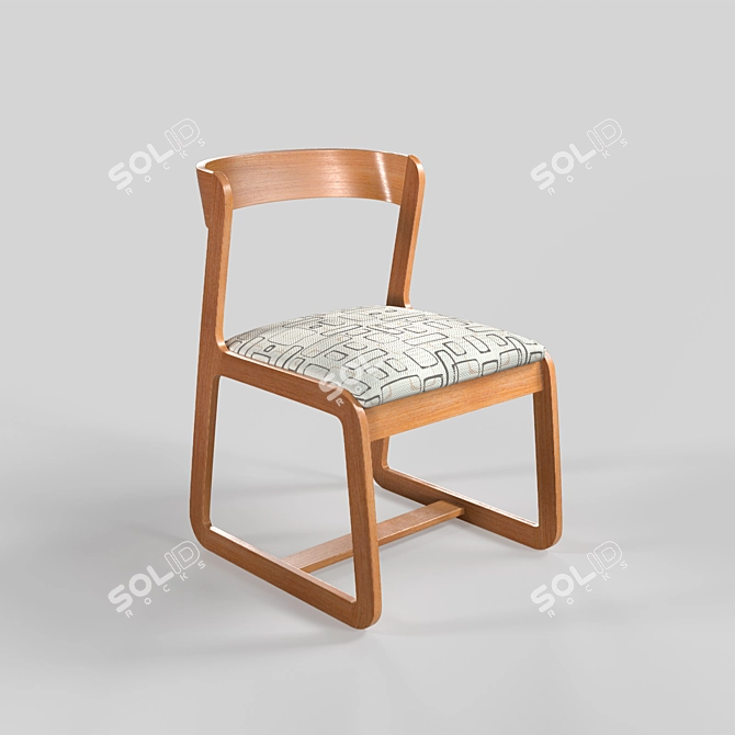 Vintage Italian Midcentury Chairs by Willy Rizzo 3D model image 2