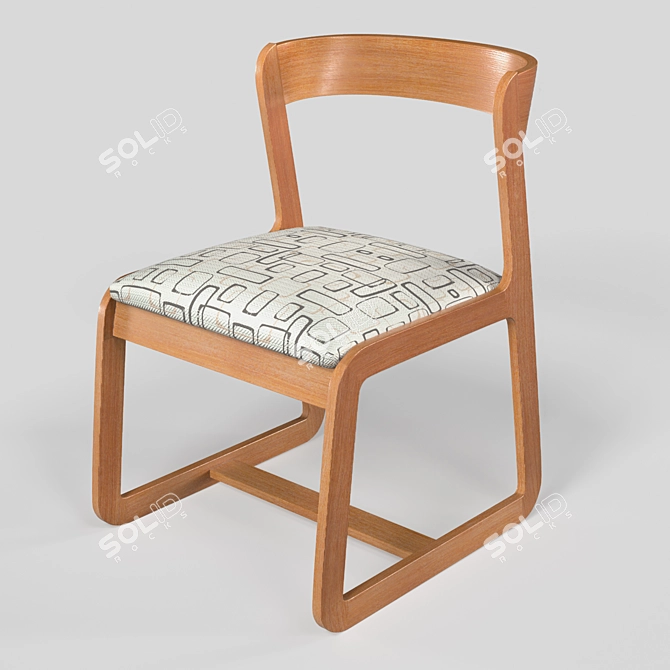 Vintage Italian Midcentury Chairs by Willy Rizzo 3D model image 8