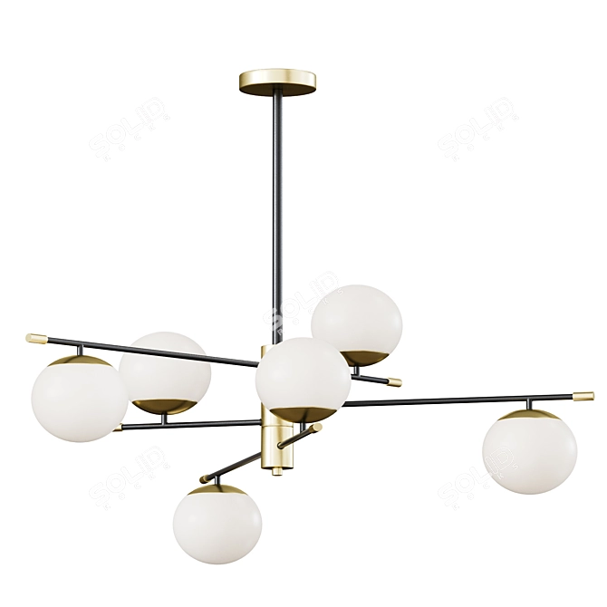 Maytoni NOSTALGIA Pendant Light (MOD048PL-06G) 3D model image 1