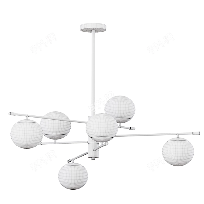 Maytoni NOSTALGIA Pendant Light (MOD048PL-06G) 3D model image 2