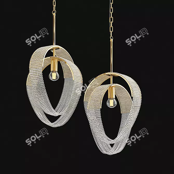 Elegant Pelagia Design Lamp 3D model image 1