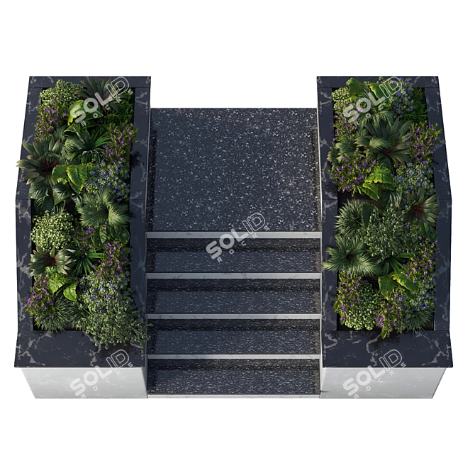 Exquisite Outdoor Plant Collection 3D model image 5