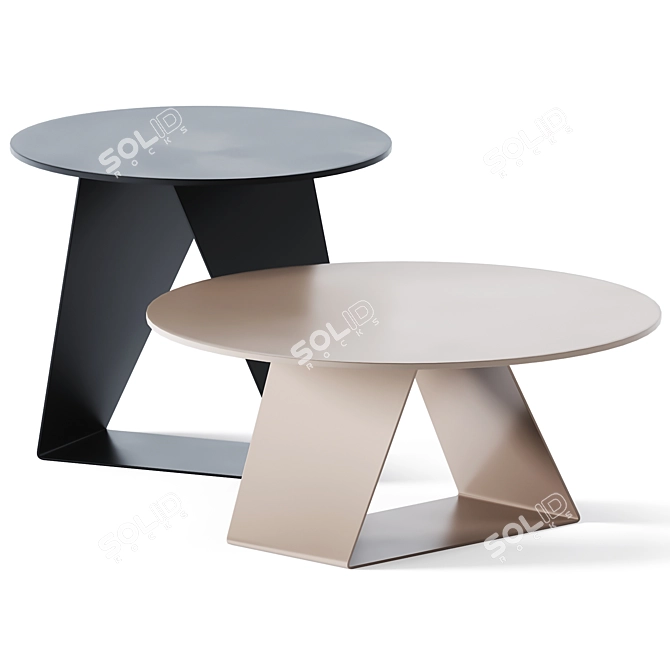 Contemporary Coffee Tables with TOV by Sitland 3D model image 1