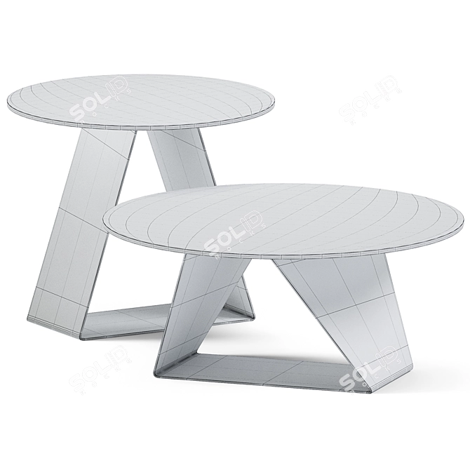 Contemporary Coffee Tables with TOV by Sitland 3D model image 3