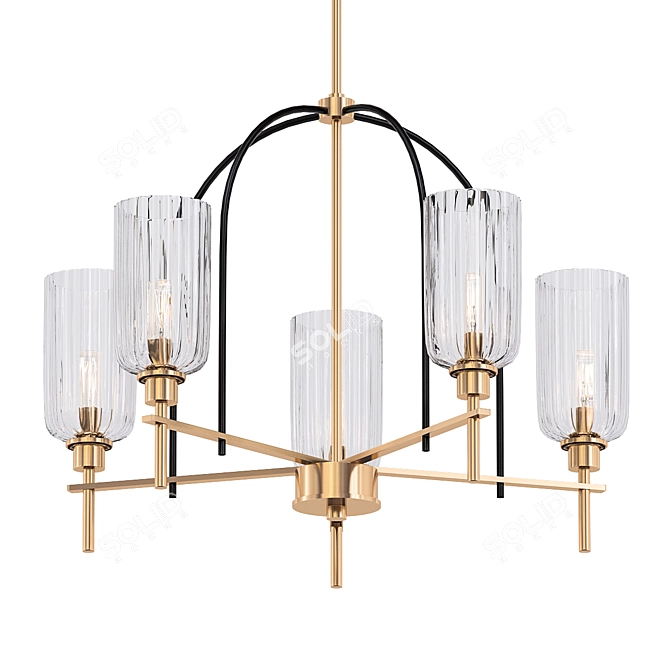 Elegant Espy Chandelier: Illuminating Elegance 3D model image 1