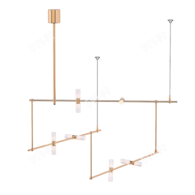 SleekGeometrix Pendant Lighting 3D model image 1