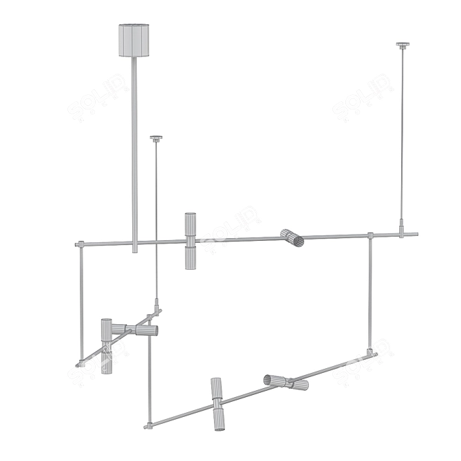 SleekGeometrix Pendant Lighting 3D model image 2