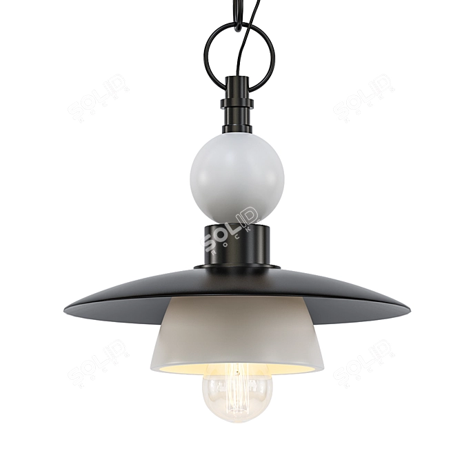 Elegant Pennard Pendant: Timeless Beauty 3D model image 1