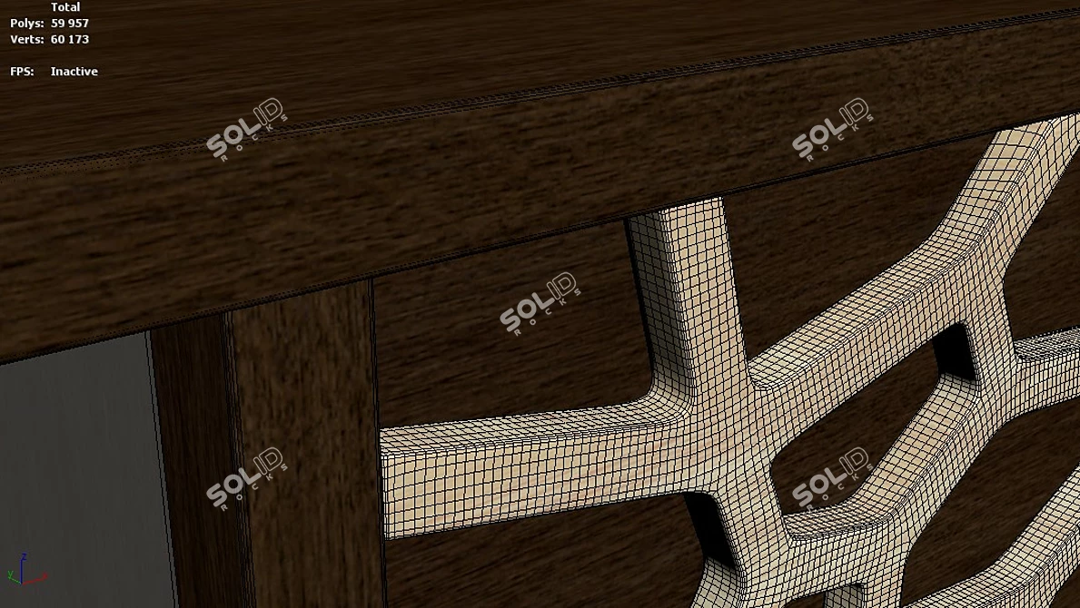 Title: Voronoi Style Curbstone 3D model image 4