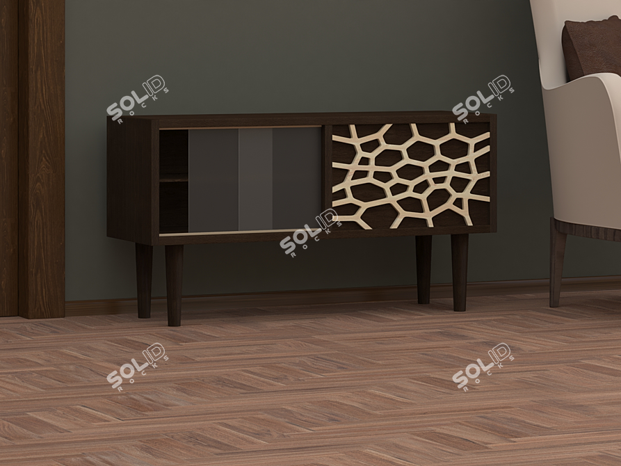 Title: Voronoi Style Curbstone 3D model image 6