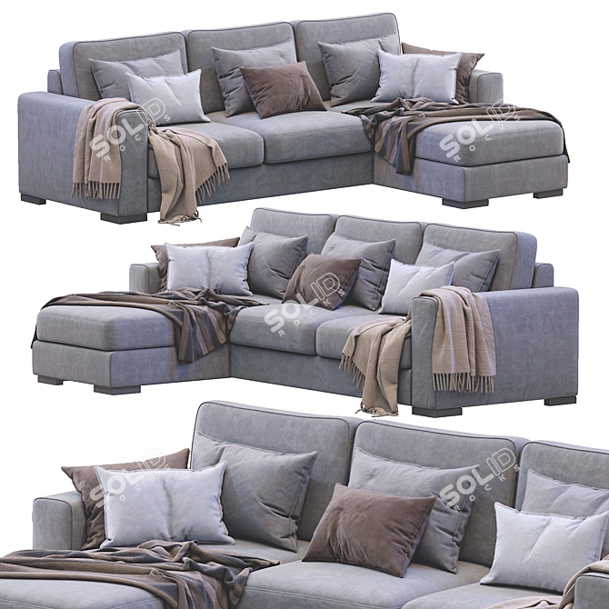 Modern Stylish Orion Sofa 3D model image 1