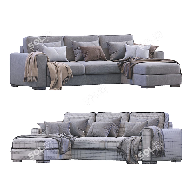 Modern Stylish Orion Sofa 3D model image 4