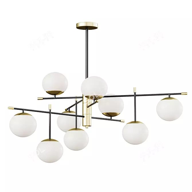 Vintage Elegance Pendant Light 3D model image 1