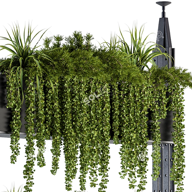 Plant Box Stand - Indoor Greenery Set 3D model image 2