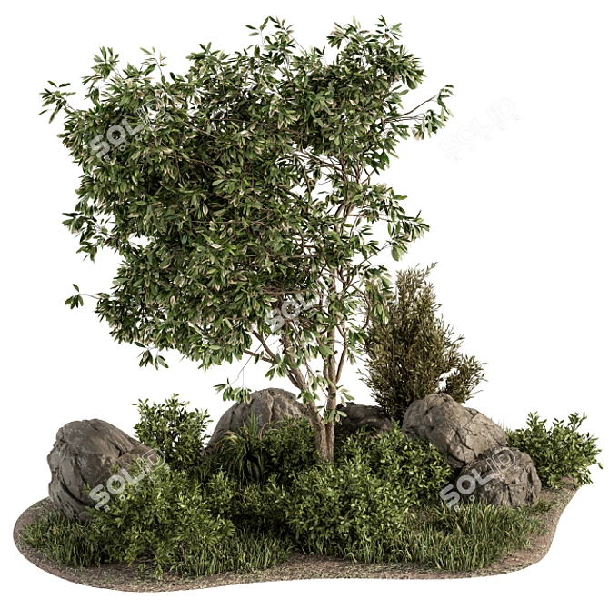 Lush Garden Oasis - Set 17 3D model image 1