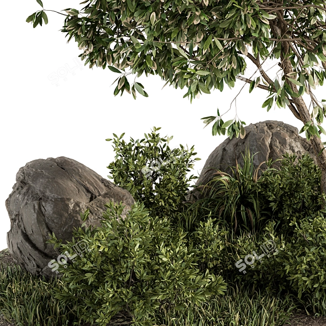 Lush Garden Oasis - Set 17 3D model image 3