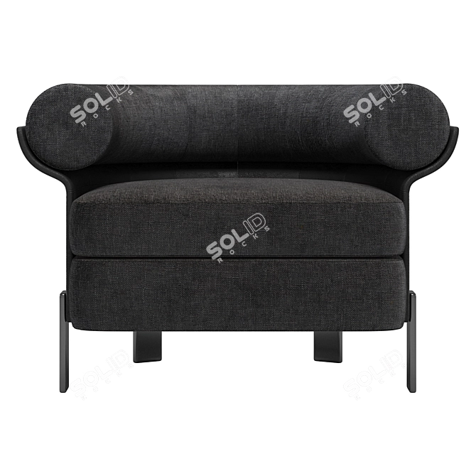 Modern Minotti Mattia Armchair 3D model image 2