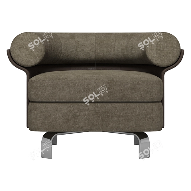 Modern Minotti Mattia Armchair 3D model image 5