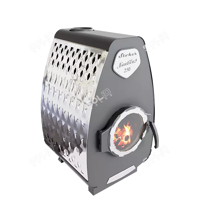 Stoker Nautilus 250: Efficient Heat with Elegant Design 3D model image 1