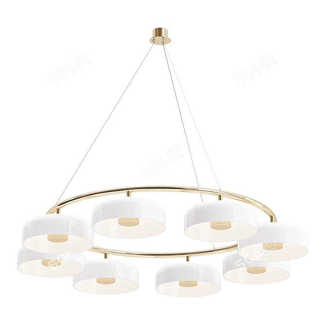 Nordic Elegance: BLOSSI Pendant Light 3D model image 1