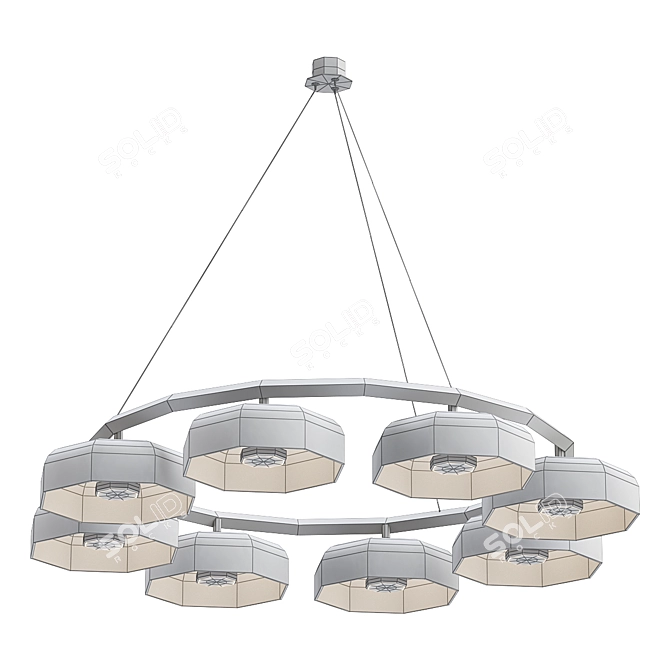 Nordic Elegance: BLOSSI Pendant Light 3D model image 2