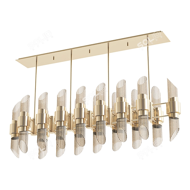 Tycho Rectangular: Luxury Lighting 3D model image 1