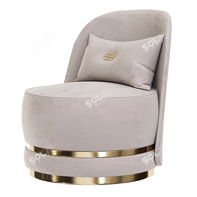 Perla Berjer - Elegant and Modern Chair 3D model image 2