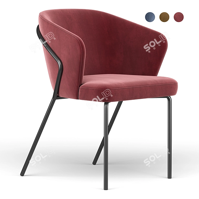 Elegant Corfu Chair - Sophisticated Design for Stylish Interiors 3D model image 1