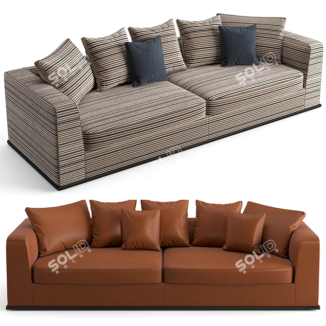 B&B Italia Otium Soft 288cm: Luxurious Comfort 3D model image 1