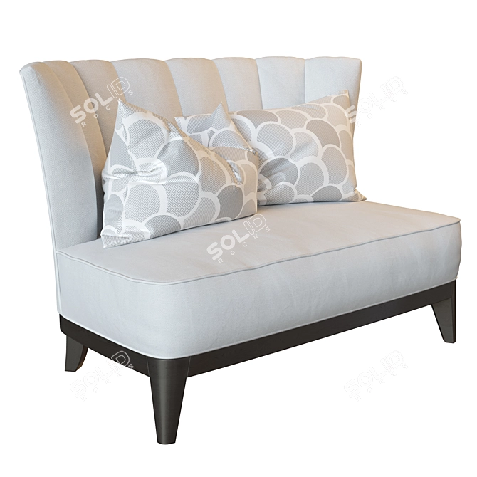 Elegant Air: The Fan Love Seat 3D model image 1