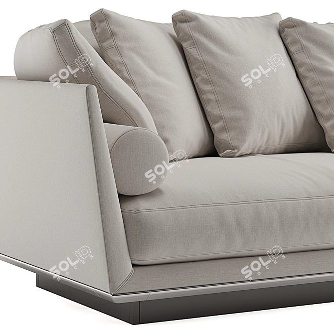 Elegant B&B Italia Noonu L Sofa 3D model image 5