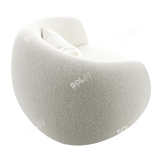 Moroso Pacific Chair: Modern Design with Textured Upholstery 3D model image 6