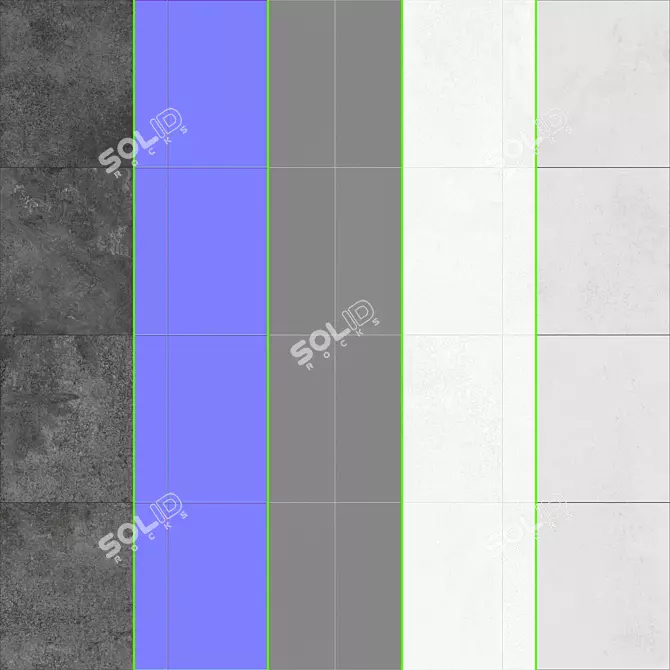 Elapse Stone Tile Collection 3D model image 6