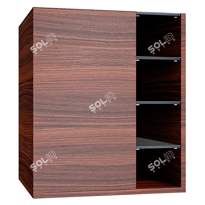 Versatile Storage Solution: Chest of Drawers 3D model image 1