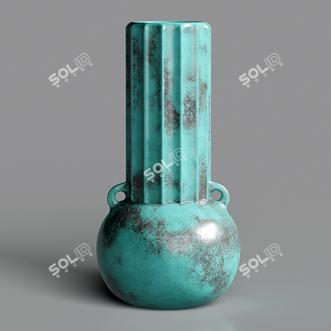 Elevate Your Space: Odille Ceramic Vases 3D model image 2