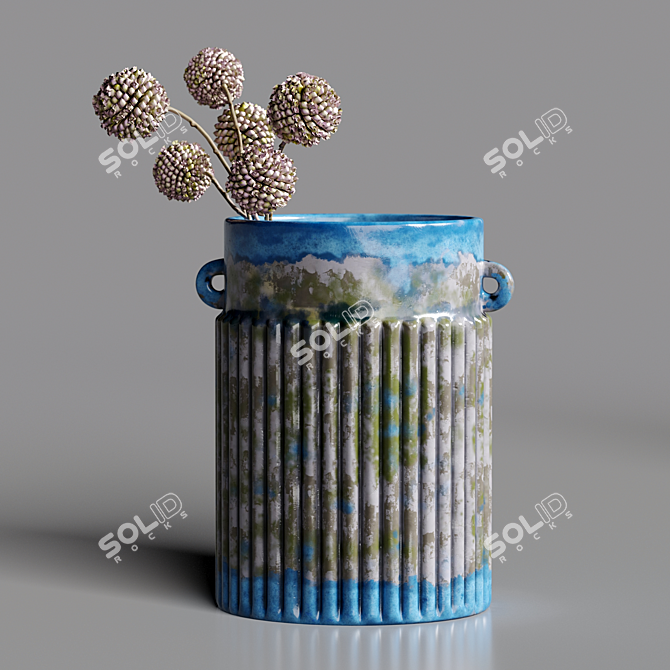 Elevate Your Space: Odille Ceramic Vases 3D model image 3