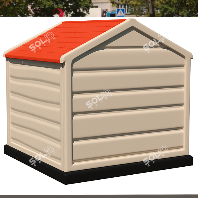 3D Dog Kennel: Stylish and Functional 3D model image 2