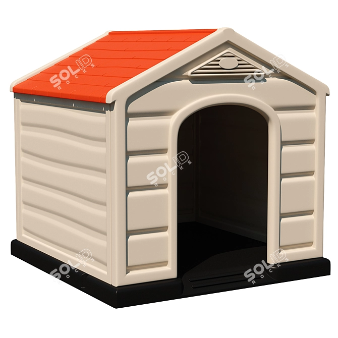 3D Dog Kennel: Stylish and Functional 3D model image 4