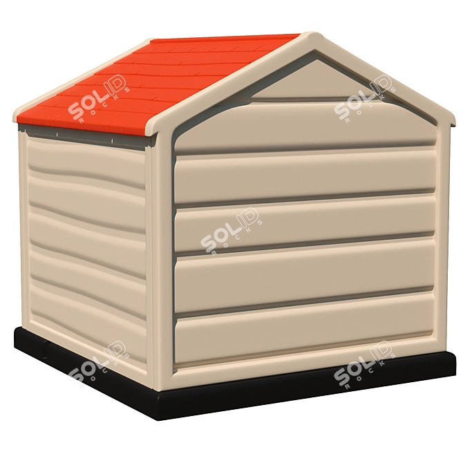 3D Dog Kennel: Stylish and Functional 3D model image 5