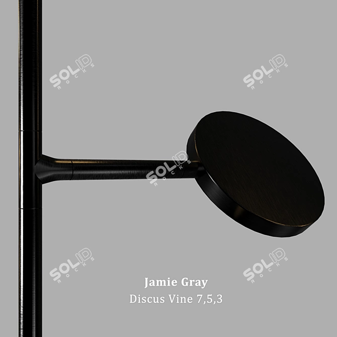 Jamie Gray Discus Vine Pendant Light 3D model image 3