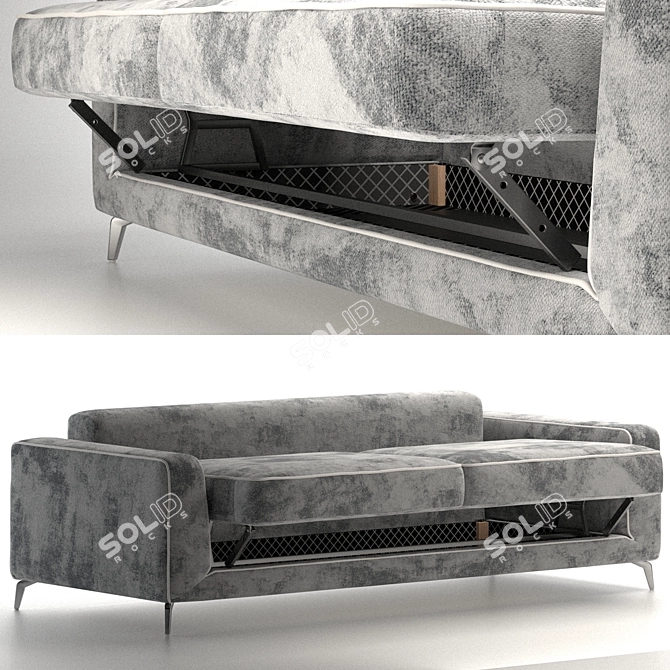 Elegant Orlando Sofa Bed - Timeless Luxury 3D model image 3