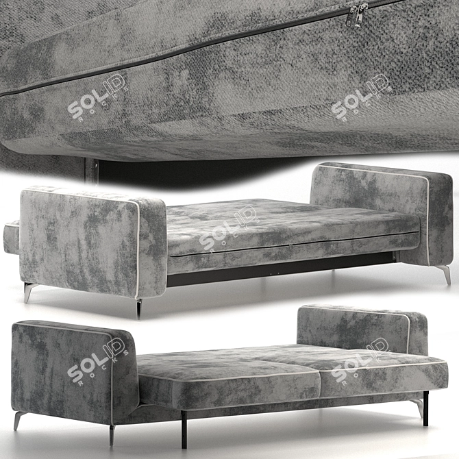 Elegant Orlando Sofa Bed - Timeless Luxury 3D model image 5