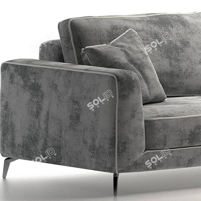 Elegant Orlando Sofa Bed - Timeless Luxury 3D model image 6