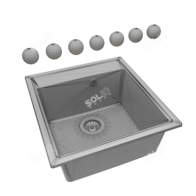 Compact Dr. Gans Nika Sink 3D model image 2